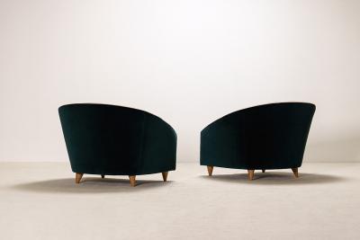 PAIR OF ITALIAN ARMCHAIRS CIRCA 1950 60