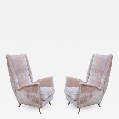 PAIR OF ITALIAN MODERNIST ARMCHAIRS BY ISA BERGAMO
