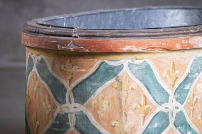 PAIR OF ITALIAN OVAL WOOD PLANTERS