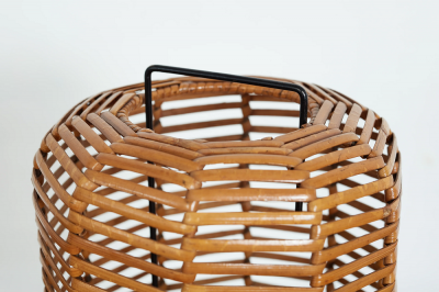 PAIR OF ITALIAN RATTAN TABLE LAMPS