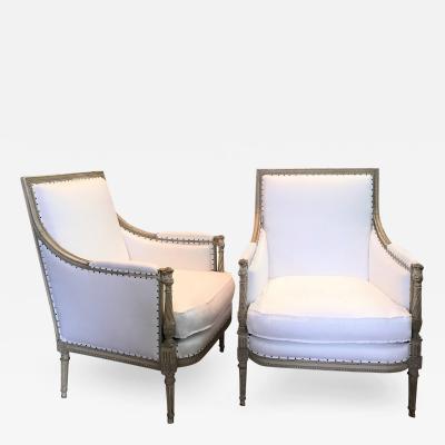 PAIR OF LOUIS XVI BERGERES