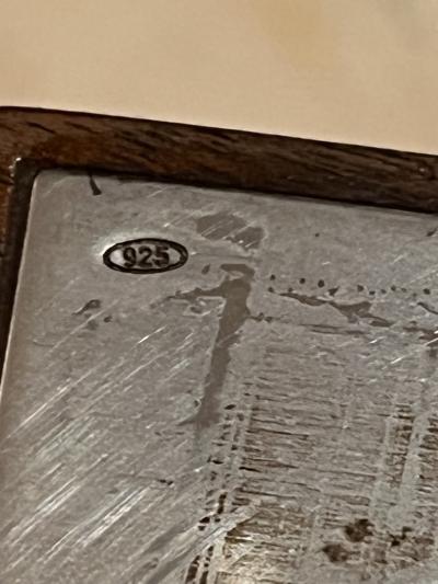 PAIR OF MODERNIST WALNUT STERLING MENORAHS BY DAVID MOSS AND NOAH GREENBERG