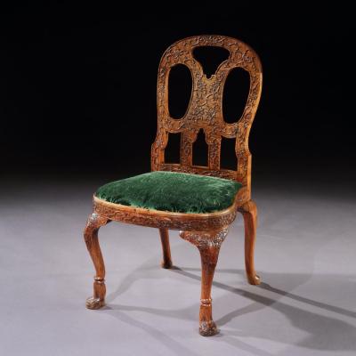 PAIR OF ORIENTAL HARDWOOD CHAIRS CHINA 1730