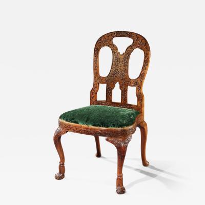 PAIR OF ORIENTAL HARDWOOD CHAIRS CHINA 1730