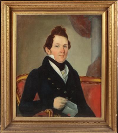 PAIR OF PORTRAITS OF A HUSBAND AND WIFE