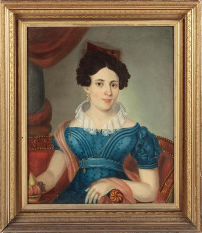 PAIR OF PORTRAITS OF A HUSBAND AND WIFE