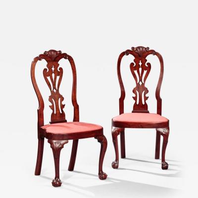 PAIR OF QUEEN ANNE SIDE CHAIRS