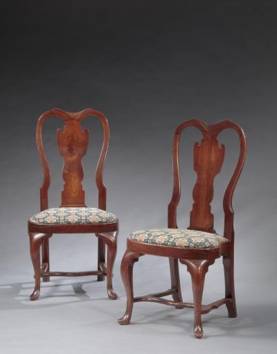PAIR OF QUEEN ANNE SIDE CHAIRS