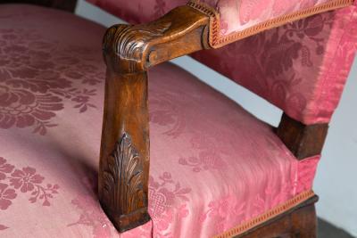 PAIR OF R GENCE PERIOD CARVED BEECH FAUTEUILS OR ARMCHAIRS