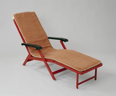 PAIR OF SS FRANCE DECK CHAIRS