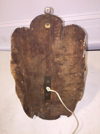 PAIR OF VENETIAN 18TH CENTURY GREEN MAN FACE SCONCES