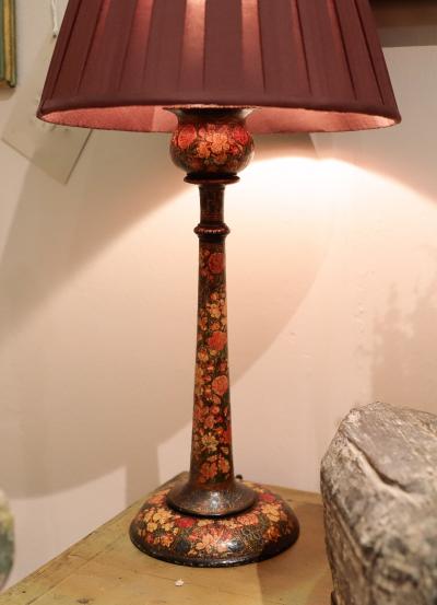 PAIR of Kashmir Table Lamps circa 1900