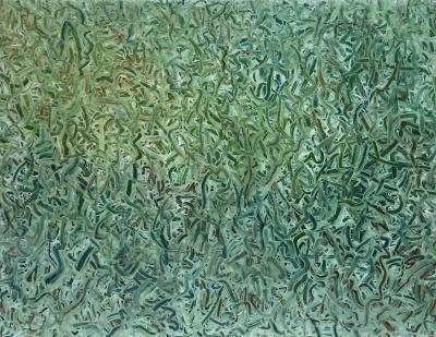 PARK Inhyuk GREEN LANDSCAPE 91 x 116 Abstract oil painting on canvas