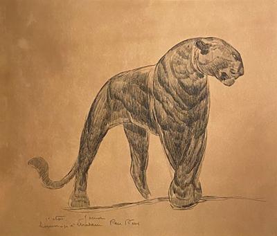 PAUL JOUVE Art Deco Panther by Paul Jouve