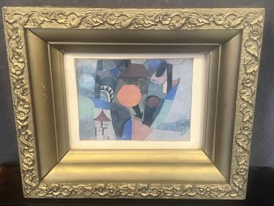 PAUL KLEE PRINT IN ANTIQUE FRAME