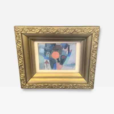 PAUL KLEE PRINT IN ANTIQUE FRAME