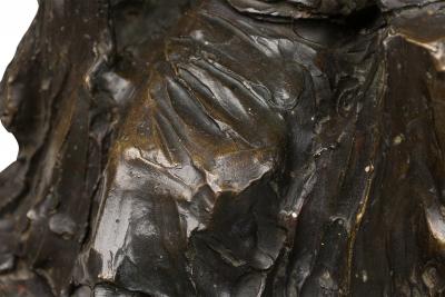 PAUL TROUBETZKOY bronze figure of 19th century seated woman Mary Clark de Brab