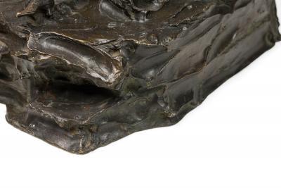PAUL TROUBETZKOY bronze figure of 19th century seated woman Mary Clark de Brab