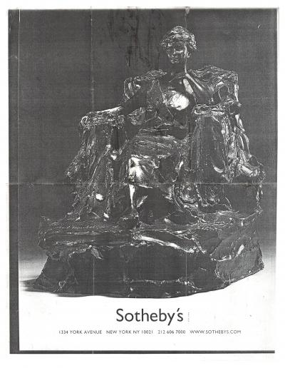 PAUL TROUBETZKOY bronze figure of 19th century seated woman Mary Clark de Brab