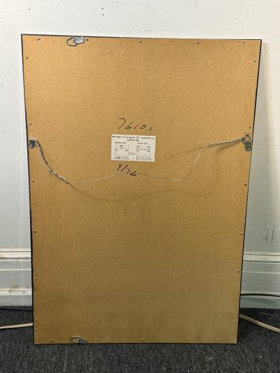 PHILLIPE SAINT JACQUES CLEAR MODERN MIRROR DECORATED WITH GREY MIRROR CIRCLES