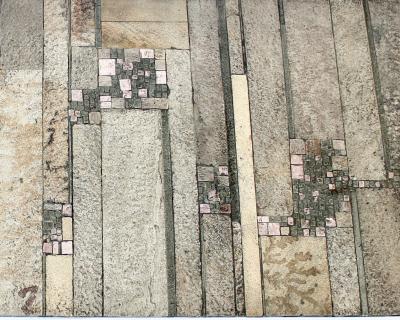 PIA MANU CERAMIC TILED ARTISANAL COFFEE TABLE BELGIUM C1960