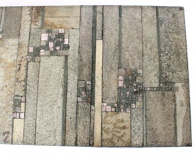 PIA MANU CERAMIC TILED ARTISANAL COFFEE TABLE BELGIUM C1960