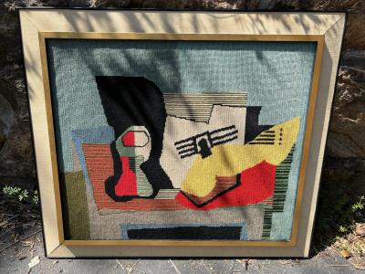 PICASSO STYLE MID CENTURY CUBIST STILL LIFE