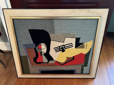 PICASSO STYLE MID CENTURY CUBIST STILL LIFE