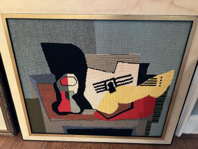 PICASSO STYLE MID CENTURY CUBIST STILL LIFE