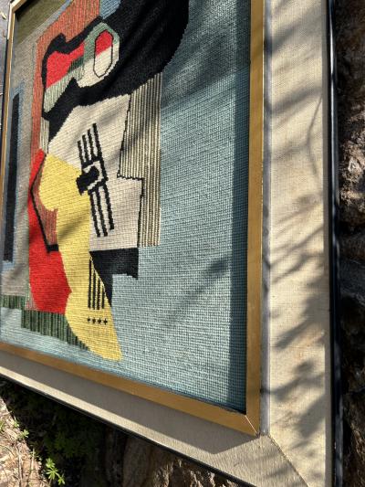 PICASSO STYLE MID CENTURY CUBIST STILL LIFE