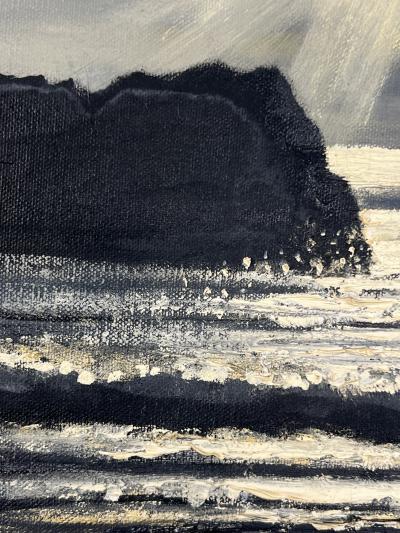 PIERRE MAXIM MID CENTURY AFTER THE STORM OIL PAINTING BY PIERRE MAXIM