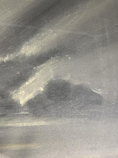 PIERRE MAXIM MID CENTURY AFTER THE STORM OIL PAINTING BY PIERRE MAXIM