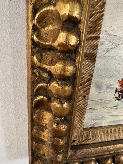 PIERRE MAXIM MID CENTURY IMPASTO OIL ON CANVAS OF VASE WITH FLOWERS BY PIERRE MAXIM