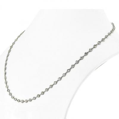 PLATINUM 11 57CTTW DIAMOND BY THE YARD NECKLACE
