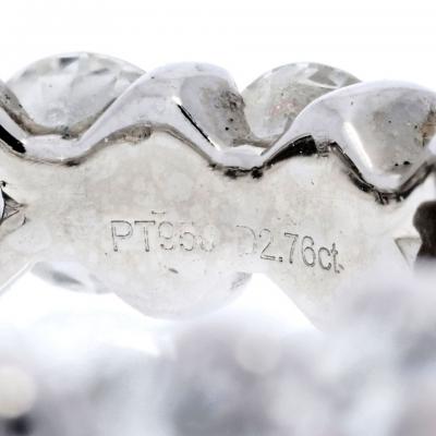 PLATINUM 2 50 CARAT ROUND CUT DIAMOND ETERNITY ETERNITY BAND