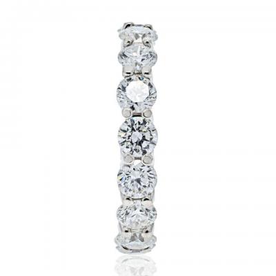 PLATINUM 4 11CTTW ROUND CUT DIAMOND ETERNITY ETERNITY BAND