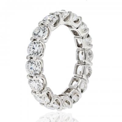 PLATINUM 4 11CTTW ROUND CUT DIAMOND ETERNITY ETERNITY BAND