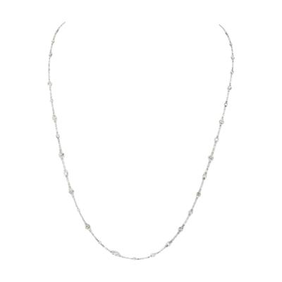 PLATINUM 4 50CTTW 32 INCHES DIAMOND BY THE YARD NECKLACE