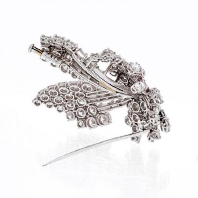PLATINUM 8 00 CARAT DIAMOND SPRAY BROOCH