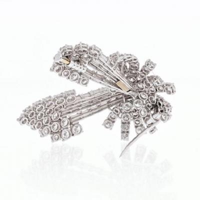 PLATINUM 8 00 CARAT DIAMOND SPRAY BROOCH