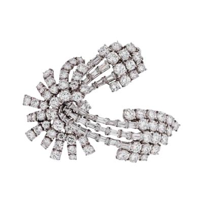 PLATINUM 8 00 CARAT DIAMOND SPRAY BROOCH