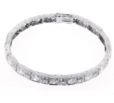 PLATINUM ART DECO DIAMOND BRACELET