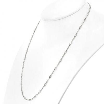 PLATINUM DIAMOND BY THE YARD 2 85CTTW NECKLACE