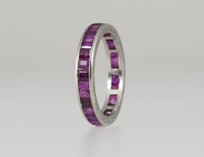 PLATINUM RUBY ETERNITY BAND