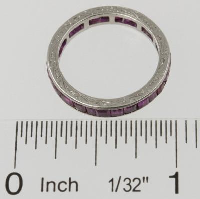 PLATINUM RUBY ETERNITY BAND