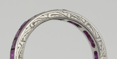PLATINUM RUBY ETERNITY BAND