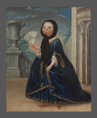 PORTRAIT OF AN ARISTOCRATIC YOUNG LADY