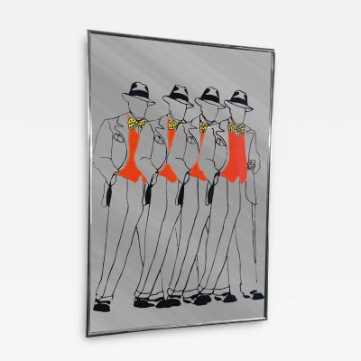 POST MODERN SHARP DRESSED MEN MOTIF MIRROR