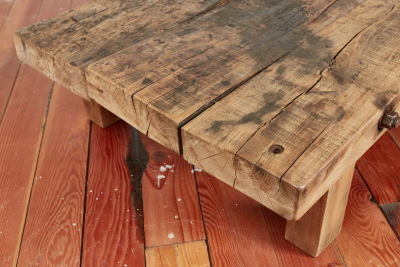 PRIMITIVE WOOD BENCH