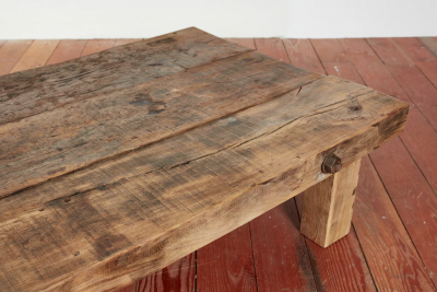 PRIMITIVE WOOD BENCH